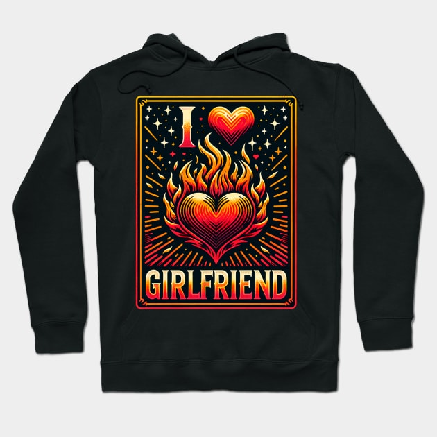 Fiery Sweetheart Love Hoodie by EternalEntity